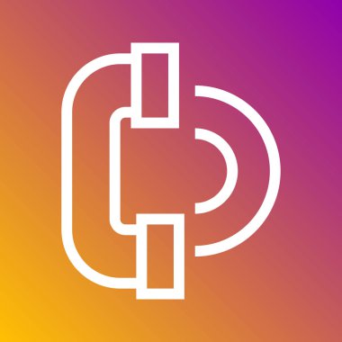 Çizgisi telefon yüzük simgesinde gri arka plan üzerinde izole trendy düz stil. Internet ve e-ticaret simgesi tasarım, logo, UI. Vektör çizim, Eps10.