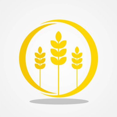 Düz stil tasarlamak için marka şirket eğilimleri tarım tipi logo şablonu Tarım sanayi