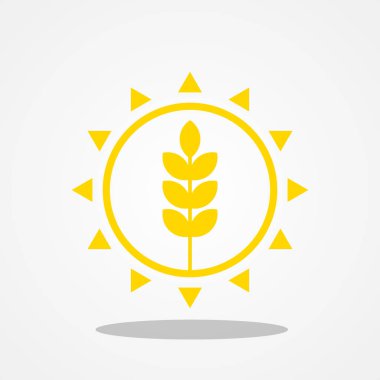 Düz stil tasarlamak için marka şirket eğilimleri tarım tipi logo şablonu Tarım sanayi