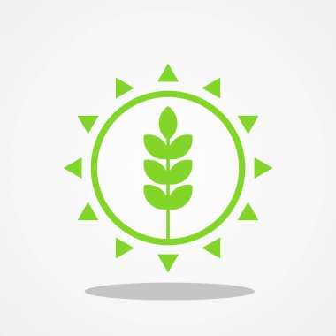 Düz stil tasarlamak için marka şirket eğilimleri tarım tipi logo şablonu Tarım sanayi