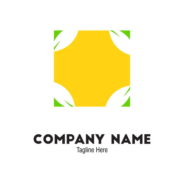 Modèle de logo de marque agricole et agricole. Étiquette pour les produits agricoles naturels et l'entreprise. Logotype de couleur isolé sur fond blanc. Illustration vectorielle . — Image vectorielle