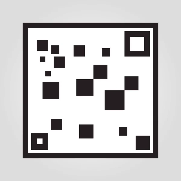 QR code scan pictogram in trendy vlakke stijl geïsoleerd op een grijze achtergrond. Internet en e-commerce symbool voor uw ontwerp, logo, Ui. Vectorillustratie, Eps10. — Stockvector