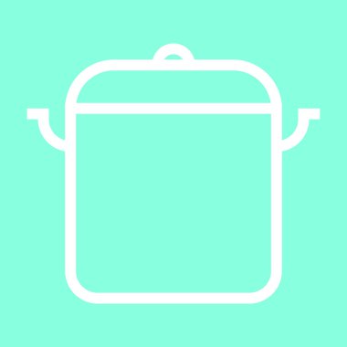 Yahni tava simgesini gri arka plan üzerinde izole trendy düz stil. Mutfak tasarım, logo, UI simgesi. Vektör çizim, Eps10.