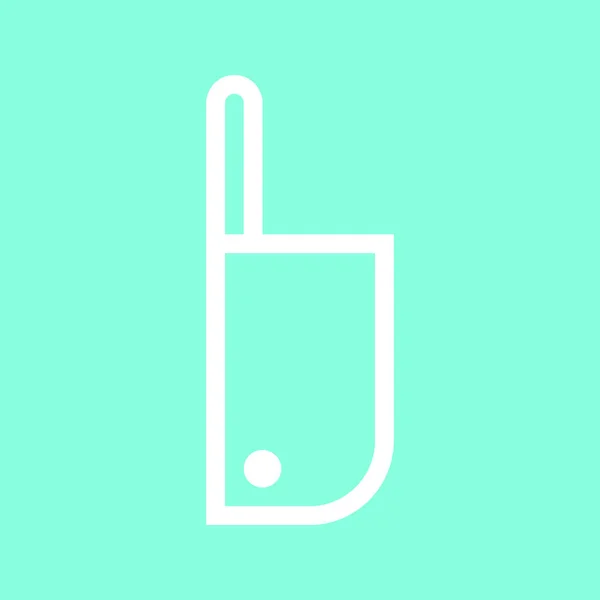 Icono de cuchillo de corte en estilo plano de moda aislado sobre fondo gris. Símbolo de cocina para su diseño, logotipo, interfaz de usuario. Ilustración vectorial, EPS10 . — Archivo Imágenes Vectoriales