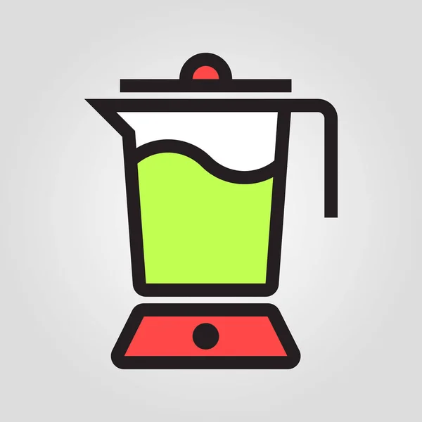 Mixér ikona v moderní plochý izolované na šedém pozadí. Kuchyně symbol pro váš návrh, logo, Ui. Vektorové ilustrace, Eps10. — Stockový vektor