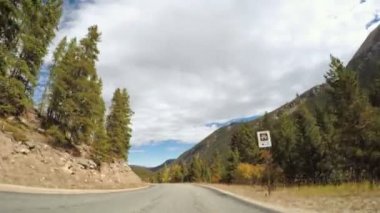 Alp ormandan sonbaharda sürüş.