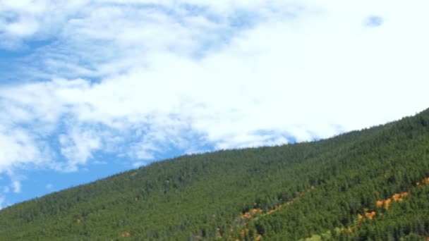ロッキー山脈の航空写真ビュー — ストック動画