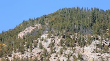 rocky Dağları'nın havadan görünümü 