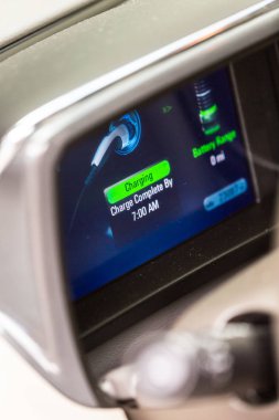 Elektrikli otomobil görünümü