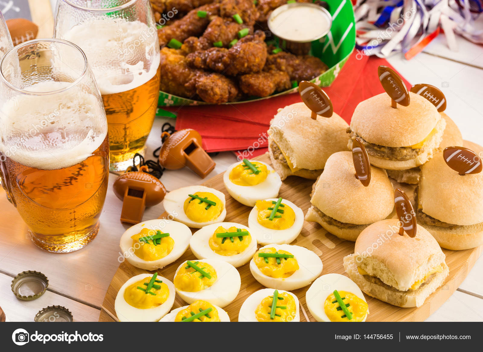 Snacks For Watching Football Game Stock Photo Urban light 144756455 snacks-for-watching-football-game-stock-photo-urban-light-144756455