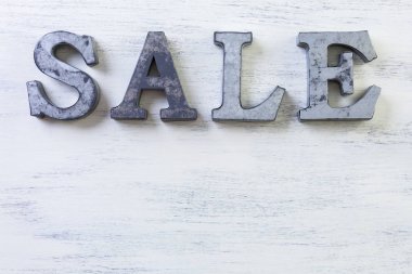 Satışı işareti yakın çekim