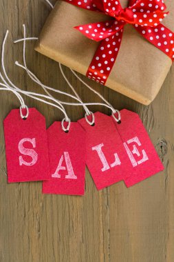 Satışı işareti yakın çekim