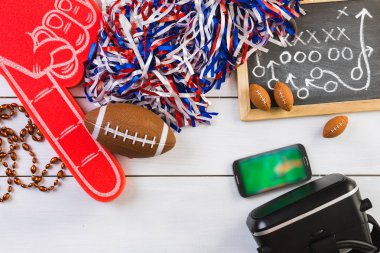 Football party background clipart