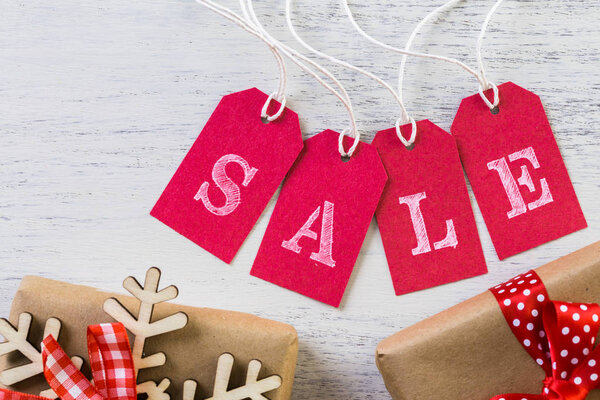 Sale Sign Closing Up
