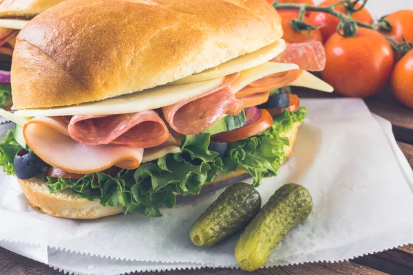 Sous-sandwichs aux légumes frais — Photo
