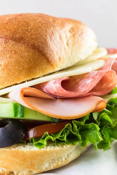 Sandwich aux légumes frais , — Photo