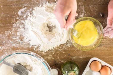 Yapılmış makarna hazırlama