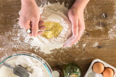 Yapılmış makarna hazırlama