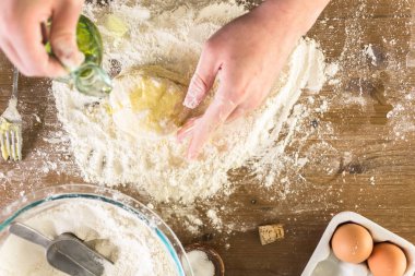 Yapılmış makarna hazırlama