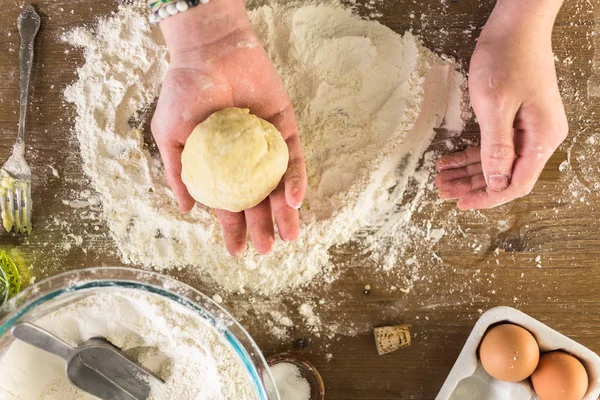 Preparación de pasta hecha — Foto de Stock