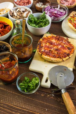 lezzetli küçük pizza