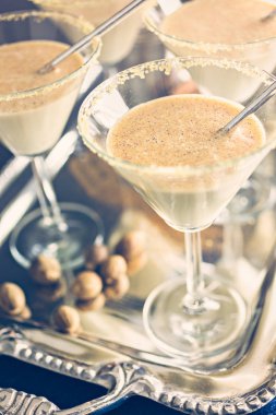 Egg nog coccktails