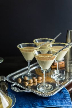 Egg nog coccktails