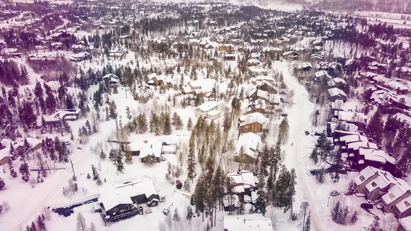 Comunità residenziale di montagna — Foto Stock