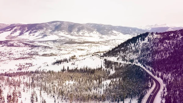 Vue aérienne des montagnes — Photo