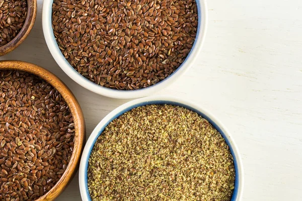 Flax seeds close up — Stock Photo, Image