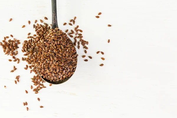 Flax seeds close up — Stock Photo, Image