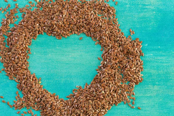 Flax seeds close up — Stock Photo, Image