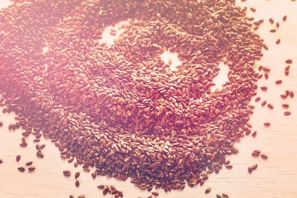 Flax seeds close up — Stock Photo, Image