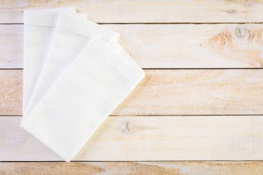 Keten peçeteler görünümü