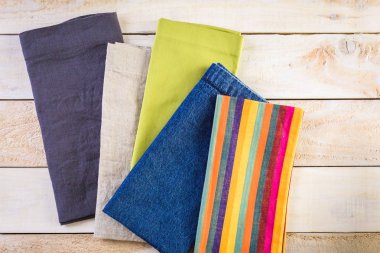 Keten peçeteler görünümü