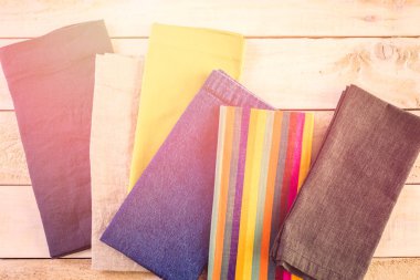 Keten peçeteler görünümü