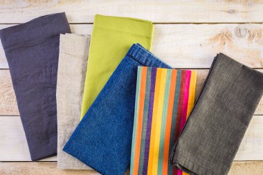 Keten peçeteler görünümü