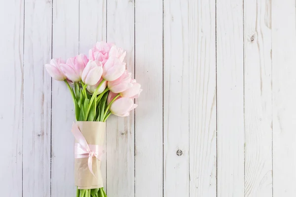 Bouquet of pink tulips — Stock Photo, Image