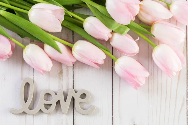 Pink tulips view — Stock Photo, Image