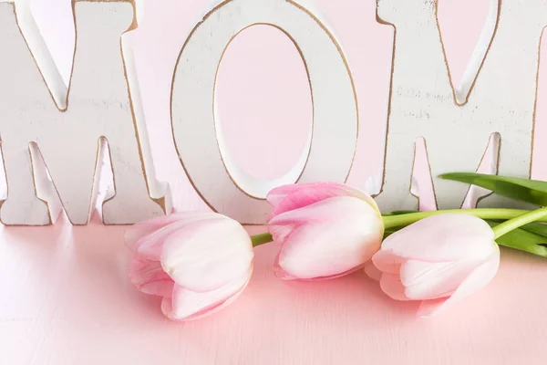 Roze tulpen bekijken — Stockfoto