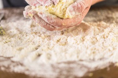 Yapılmış makarna hazırlama