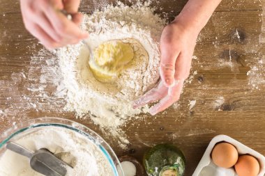 Yapılmış makarna hazırlama