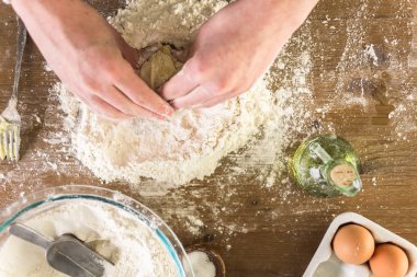 Yapılmış makarna hazırlama