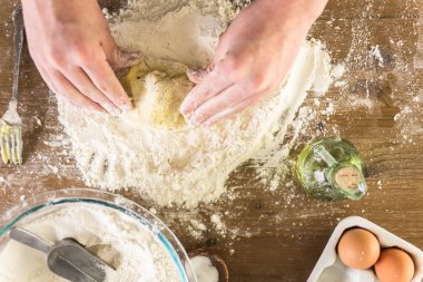 Yapılmış makarna hazırlama