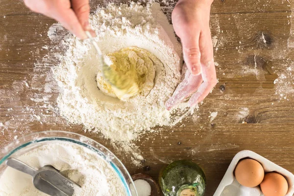 Preparação de massas alimentícias — Fotografia de Stock