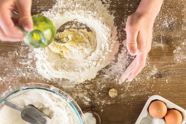 Preparación de pasta hecha — Foto de Stock