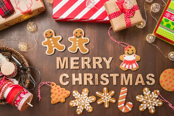 Galletas tradicionales de jengibre — Foto de Stock