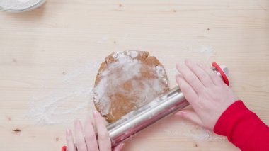 Gingerbread çerezleri fırın