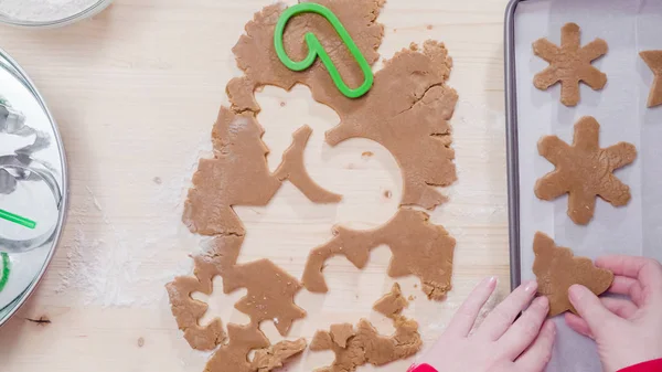 Lebkuchenbacken — Stockfoto