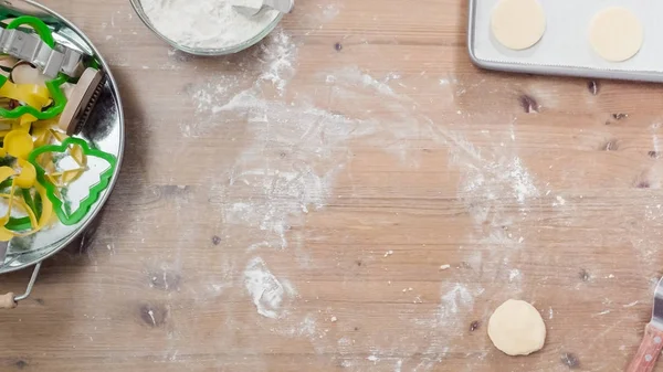 Hornear galletas de azúcar — Foto de Stock